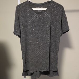 Lee Cooper Sparkle Embellished T-Shirt Size M